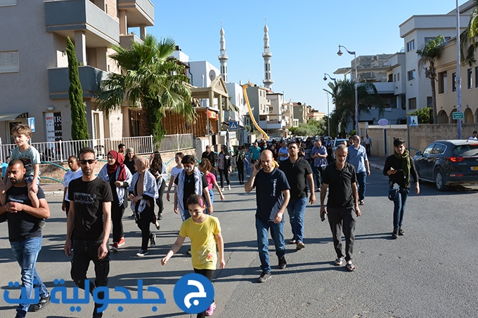 مسيرة نصرة للأقصى والشيخ جراح وغزة في جلجولية 
